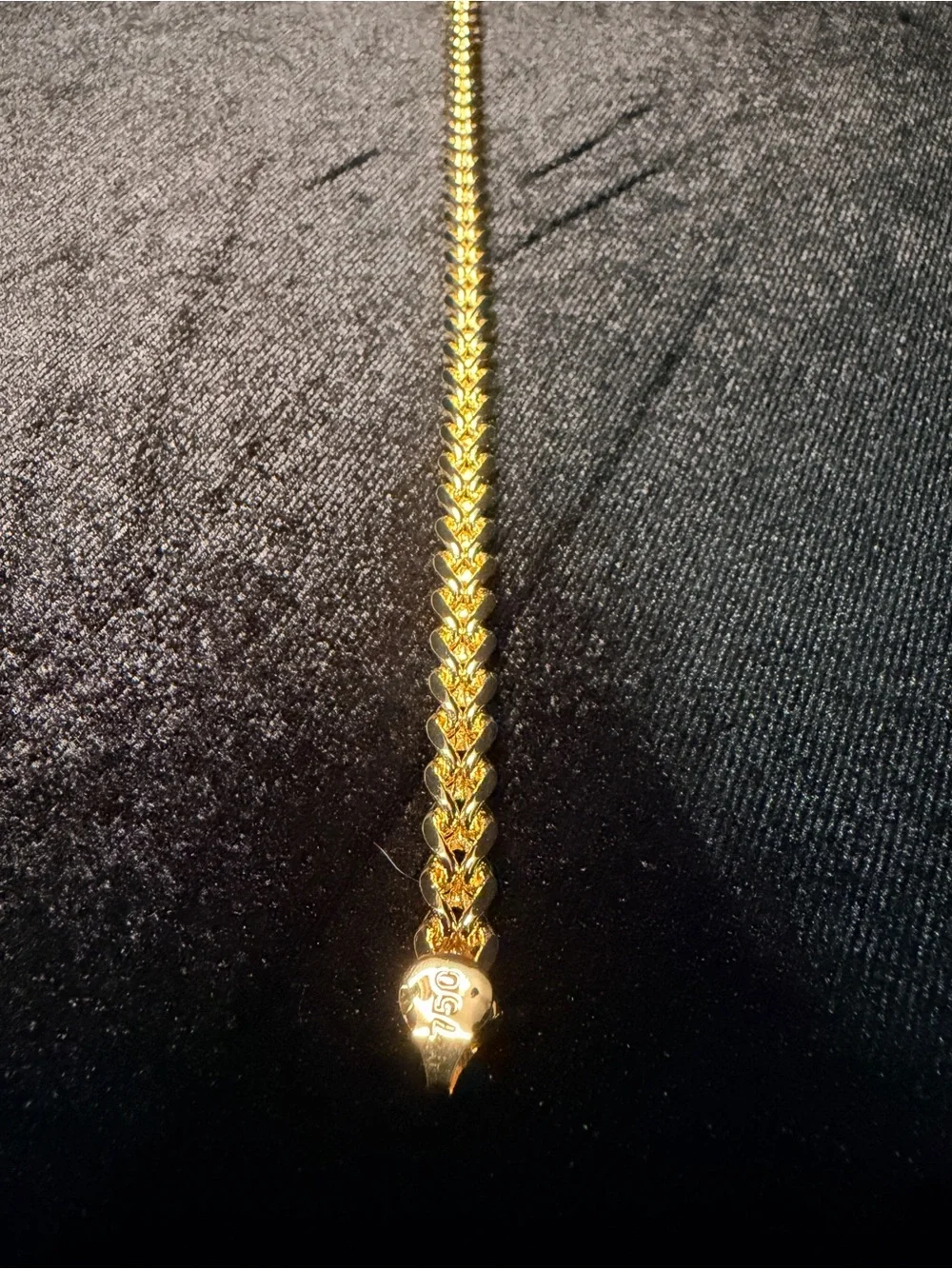 Franco 8in 6.5MM Italy 750 Stamped Gold filled bracelet. Must Have! Brand new
